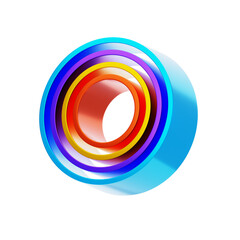 O  Letter 3D Shape Parallel lines Text