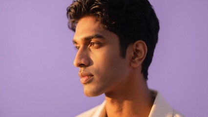 Obraz premium Man with Intense Gaze