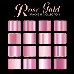 Rose gold gradient collection set