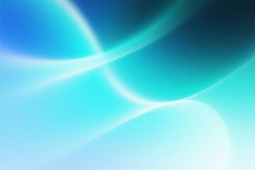 Fototapeta premium AI Generated image of Abstract light blue and green gradient background with flowing curves