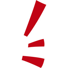 Shocked Mark. Comic surprised marks exclamation shocked expression signs flat design collection.