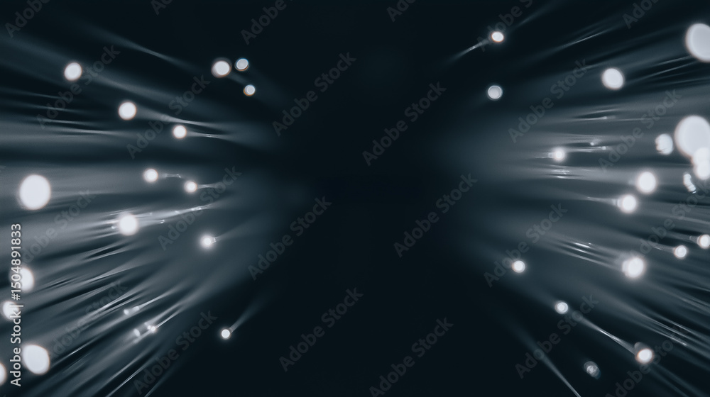 Poster abstract futuristic light: a visually striking and technologically advanced scene featuring streams 