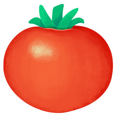 Fresh tomato illustrations. Perfect clip art for food, fruits, vegetables, gardening, plant or harvest theme