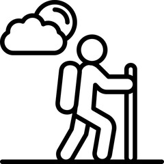 Trekking Icon