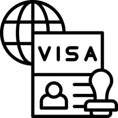 Travel Visa Icon