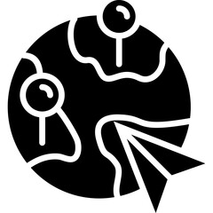 Obraz premium Destination Icon