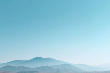 photorealistic ultraminimalist view of sky featuring soft gradient transitioning from light blue to pale white