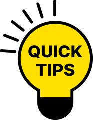 Quick tips label