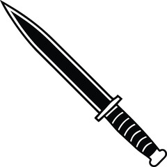 vector illustration of a sword