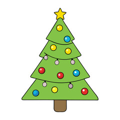 A creative Christmas tree made of colorful traffic lights, blending festive cheer with urban vibes, glowing bright in red, yellow, and green hues.
