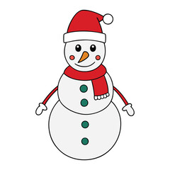 A jolly snowman, twinkling with lights and joy, spreads warmth and cheer, living the Christmas spirit with gifts, carols, and festive delight all around.
