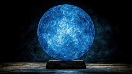 Stunning Blue Galaxy Moon Lamp Decor Home Room Night Light