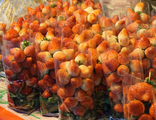 strawberry in night market