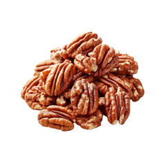 Obraz premium Heap of Delicious Shelled Pecan Nuts