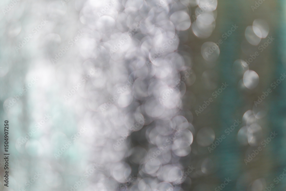 Poster evokes a soft, dreamy ambiance with a cascade of shimmering, diffused lights. ideal as a backdrop fo