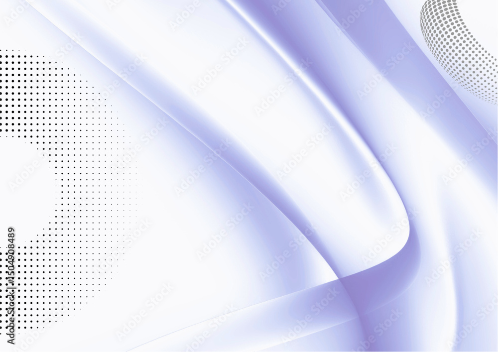 Poster blue abstract wave pattern with futuristic lines and light for digital backdrop design