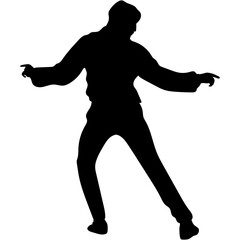 Male Theatrical Performance Silhouette