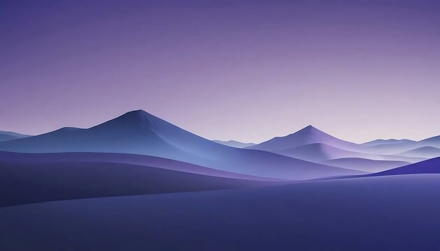 A serene landscape featuring softly textured, rolling hills under a pastel gradient sky at dusk.