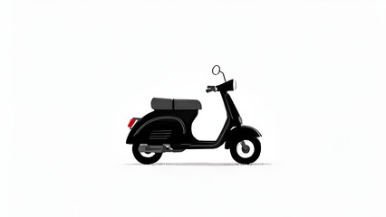 Fototapeta premium scooter isolated on white