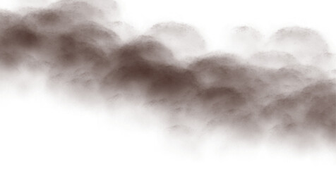 Obraz premium Brown clouds. Clouds with transparent background of brown color. Bottomless clouds. Clouds PNG. Cloud frames loose clouds and backgrounds with cloud textures with transparencies.