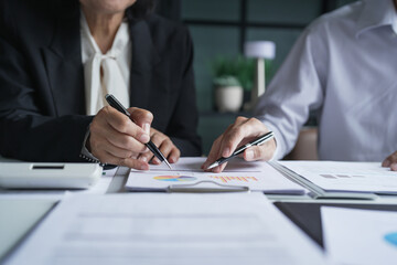 Business People Meeting Design Ideas professional investor working new start up project. Concept. business planning in office