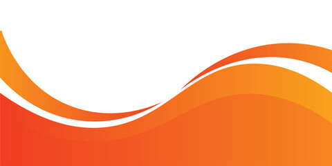 Abstract orange wavy business background. Vector illustration