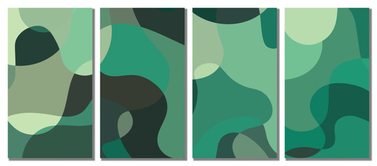Abstract Wavy Set Background.