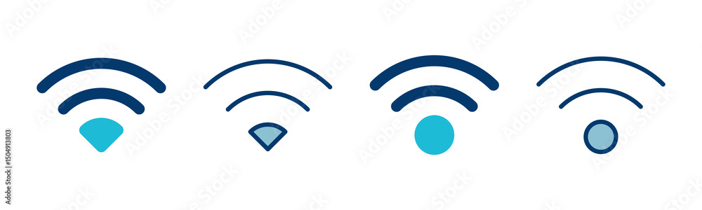 Poster wifi icon vector isolated on white background. signal vector icon. wireless and wifi icon or sign fo