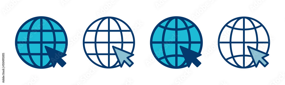 Wall mural web icon vector isolated on white background. website vector icon. internet world vector