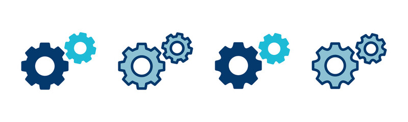 setting Icon vector isolated on white background. setting vector icon. Cog settings Icon Symbol. Gear