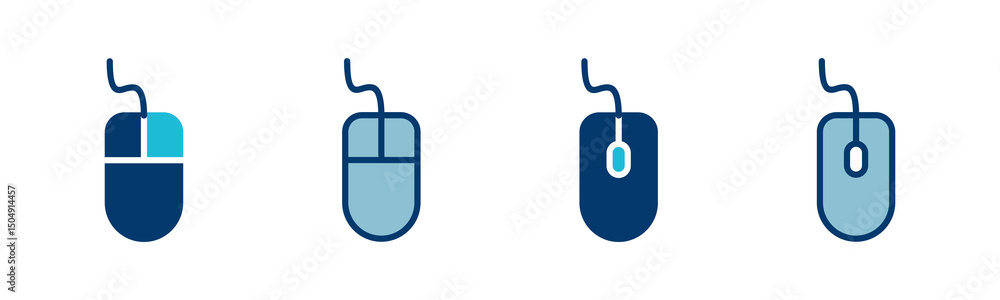 Poster computer mouse icon vector isolated on white background. computer mouse vector icon