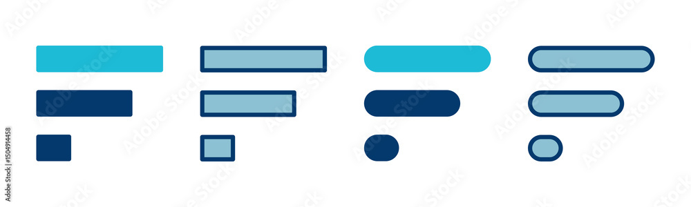 Aufkleber menu icon vector isolated on white background. web menu icon