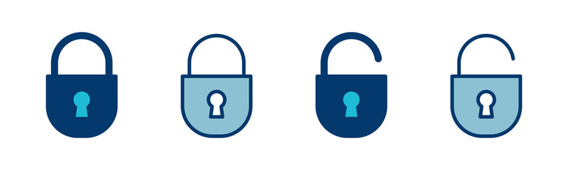 Lock icon vector isolated on white background. Encryption icon. Security symbol. Secure. Private