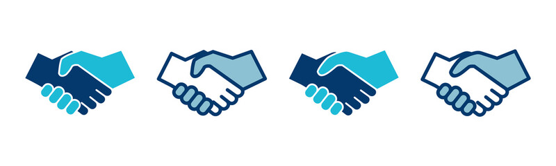 Business handshake icon vector isolated on white background. Handshake icon vector. contract agreement. Trust icon vector. Deal. Done. partnership icon