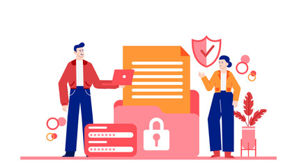 Cybersecurity awareness for corporate employees. Suitable for business presentations, cybersecurity articles, teamwork visuals, technology blogs.