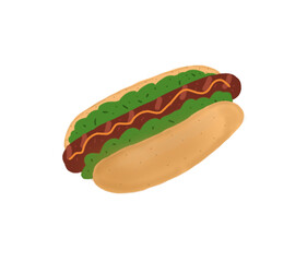 Hotdog Vector Illustration