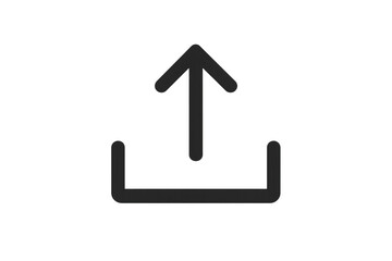 Upload icon symbolizing continuous data transfer, showcasing file sharing and digital connectivity