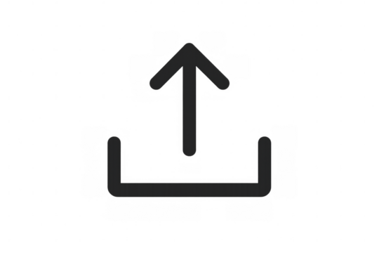 Upload icon symbolizing continuous data transfer, showcasing file sharing and digital connectivity