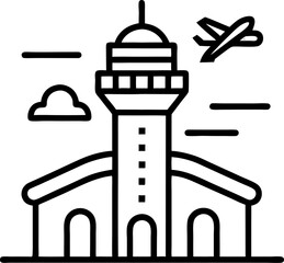 airport icon vector