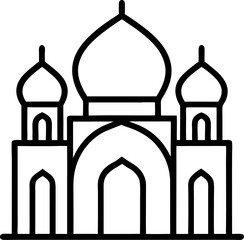 taj mahal vector illustration