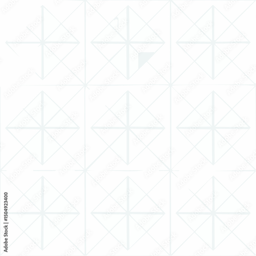 Aufkleber minimalist seamless vector pattern with clean geometric shapes and soft tones, ideal for backgrounds