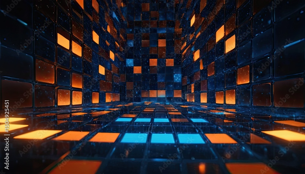 Poster discovering the beauty of dynamic squares navigating the symphony of dynamic backgrounds the rangerc