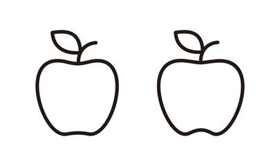 Apple icon logo design. Apple sign and symbols for web design.