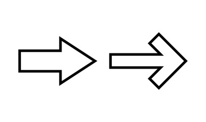 Arrow icon logo design. Arrow sign and symbol for web design.