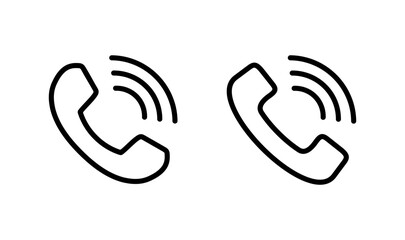 Call icon logo design. telephone sign and symbol. phone icon. contact us