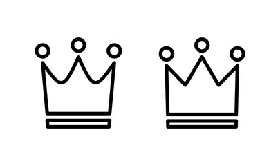 Crown icon logo design. crown sign and symbol