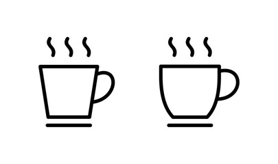 coffee cup icon logo design. cup a coffee sign and symbol