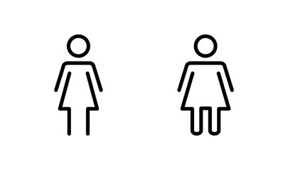 Female icon logo design. woman sign and symbol