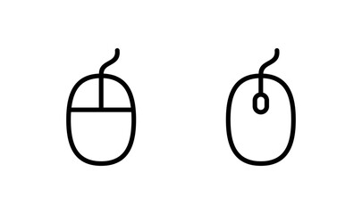 Mouse icon logo design. click sign and symbol. pointer icon vector.