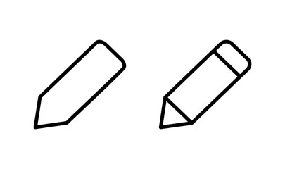 Pencil icon logo design. pen sign and symbol. edit icon vector